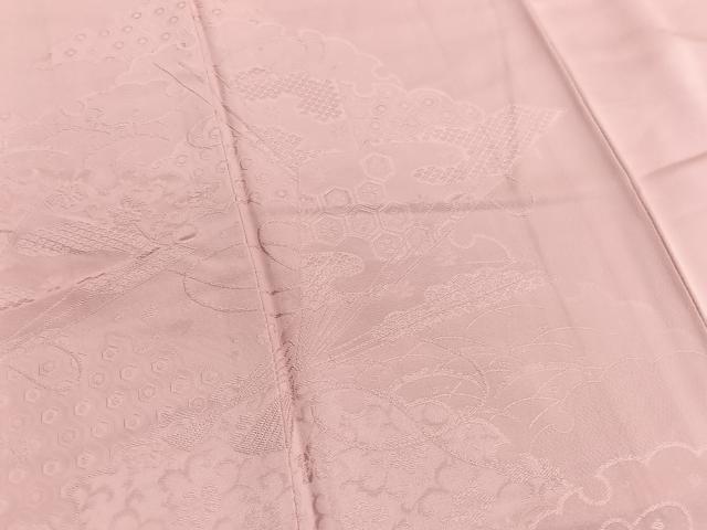 平和屋着物■無地絵羽訪問着 有職扇面地紋 一斤染色 正絹 逸品 BAAX2912hv