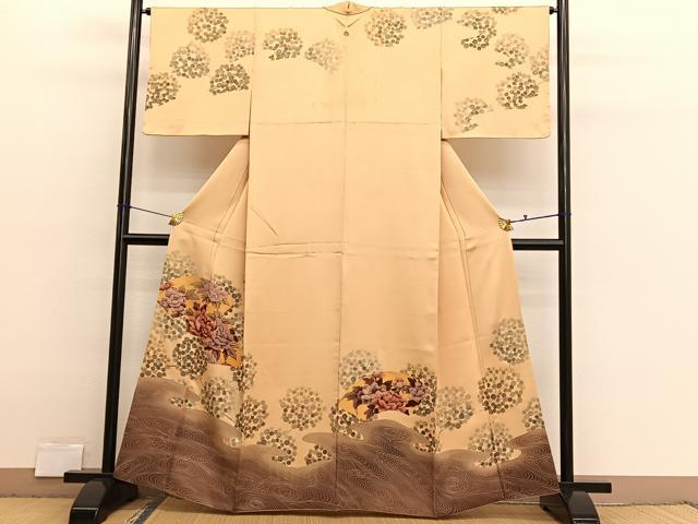 平和屋着物●訪問着 地紙花文 金彩 正絹 逸品 BAAX2916hv
