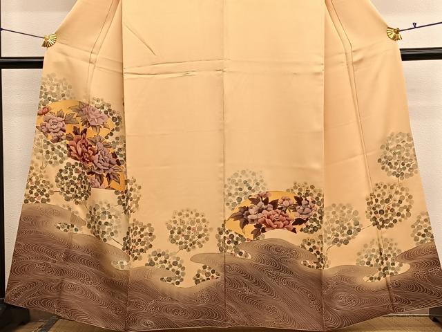 平和屋着物●訪問着 地紙花文 金彩 正絹 逸品 BAAX2916hv