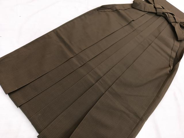 平和屋着物●男性 行灯袴 縞 正絹 逸品 BAAX2921hv