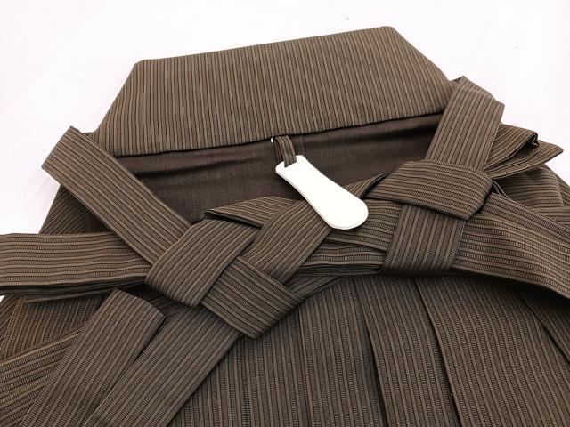 平和屋着物●男性 行灯袴 縞 正絹 逸品 BAAX2921hv