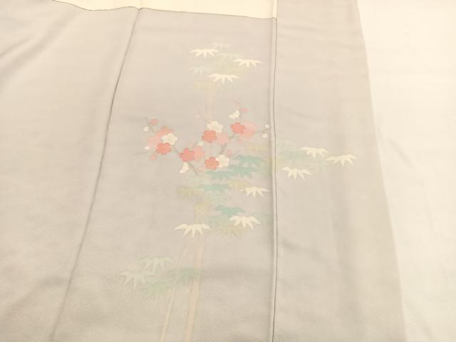 平和屋着物■訪問着 飛鶴笹竹梅文 正絹 逸品 BAAX2927hv