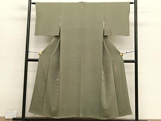 平和屋着物■江戸小紋 彫士:住田双光・染士:服部光擴 草木染 極鮫小紋 反端付き 正絹 逸品 BAAX2941hv