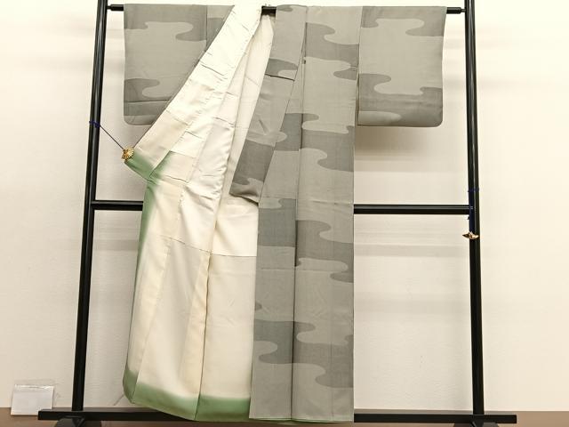 平和屋着物■上質な小紋 エ霞文 正絹 逸品 BAAX2946hv