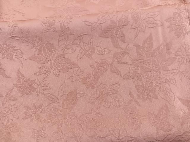 平和屋着物■上質な色無地 草花地紋 東雲色 正絹 逸品 BAAX3000hv