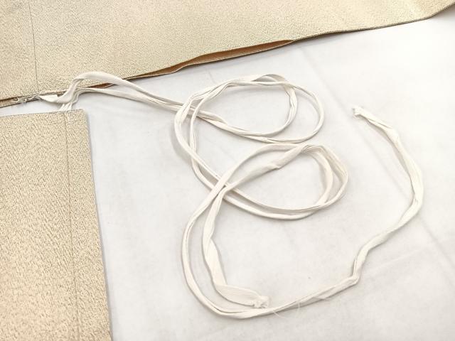 平和屋着物◎つけ帯 綴れ 横段文 金銀糸 正絹 逸品 BAAX3111yc