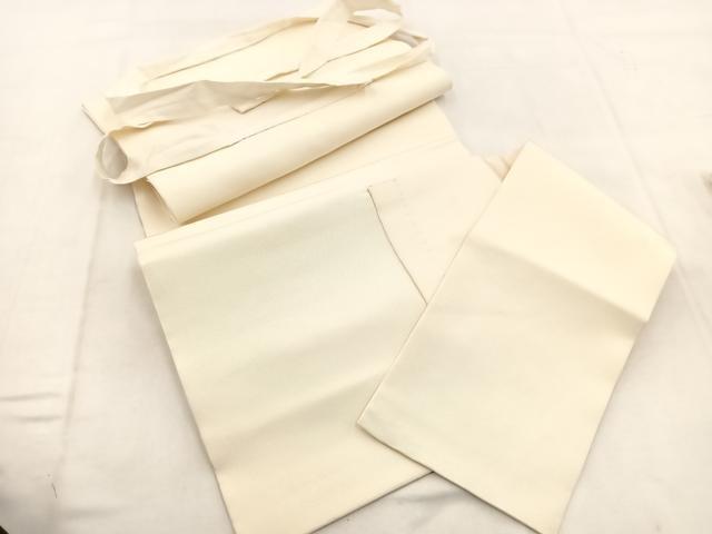 平和屋着物◎塩瀬 つけ帯 作家物 手描き 草花文 正絹 逸品 BAAX3125yc