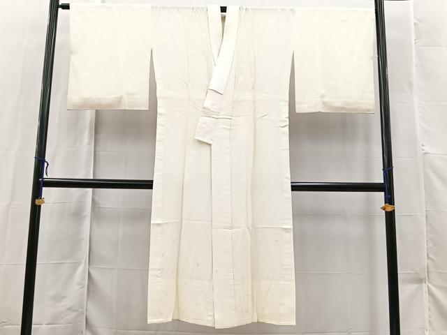 平和屋着物■長襦袢 無双仕立て 舞梅文 正絹 逸品 BAAX3164yc