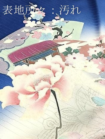 平和屋着物■訪問着 地紙花蝶文 暈し染め 正絹 逸品 BAAX3170yc
