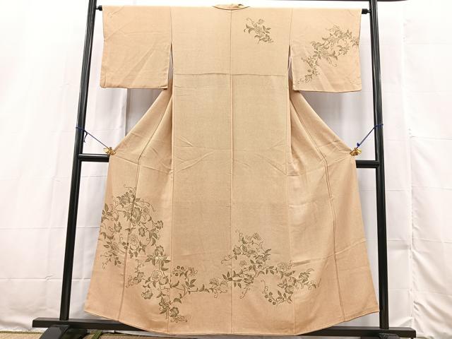 平和屋着物■訪問着 花蝶文 正絹 逸品 BAAX3171yc