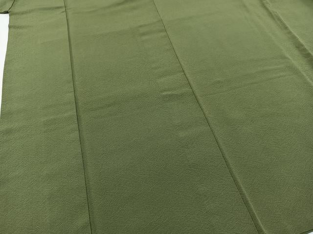 平和屋着物■上質な色無地 麹塵色 正絹 逸品 BAAX3173yc