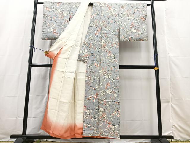 平和屋着物■上質な小紋 童子花文 正絹 逸品 BAAX3178yc