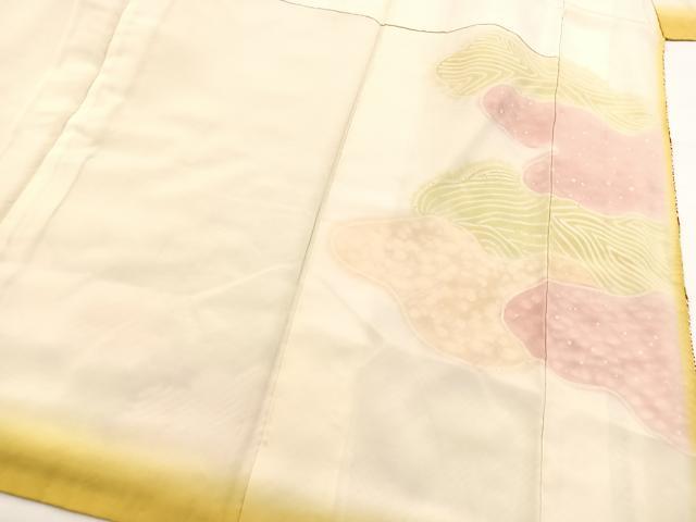 平和屋着物■訪問着 総絞り 雲重ね文 正絹 逸品 BAAX3185yc