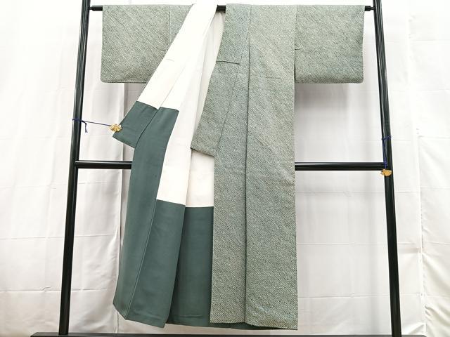 平和屋着物■大変加工の良い総絞り小紋 正絹 逸品 BAAX3193yc