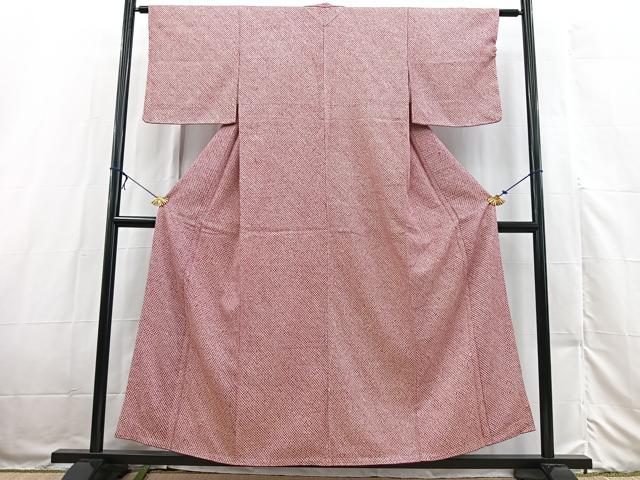 平和屋着物■大変加工の良い総絞り小紋 正絹 逸品 未使用 BAAX3222yc
