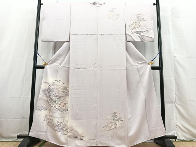 平和屋着物■訪問着 松竹梅御所解文 暈し染め 金彩 正絹 逸品 BAAX3226yc