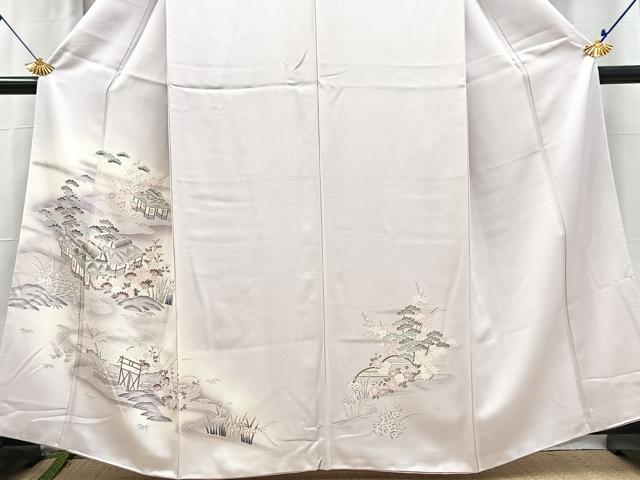 平和屋着物■訪問着 松竹梅御所解文 暈し染め 金彩 正絹 逸品 BAAX3226yc