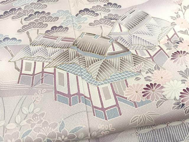 平和屋着物■訪問着 松竹梅御所解文 暈し染め 金彩 正絹 逸品 BAAX3226yc