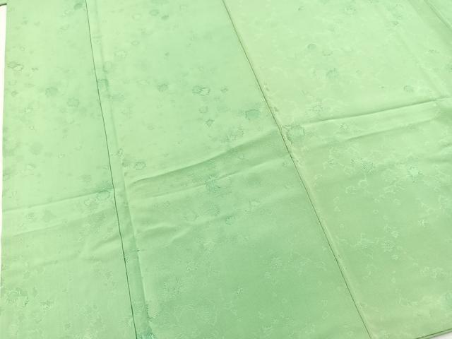 平和屋着物■上質な色無地 抽象地紋 浅緑色 正絹 逸品 BAAX3236yc