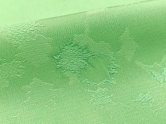 平和屋着物■上質な色無地 抽象地紋 浅緑色 正絹 逸品 BAAX3236yc