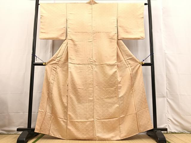 平和屋着物■上質な小紋 青海波地紋 暈し染め 正絹 逸品 BAAX3316yc