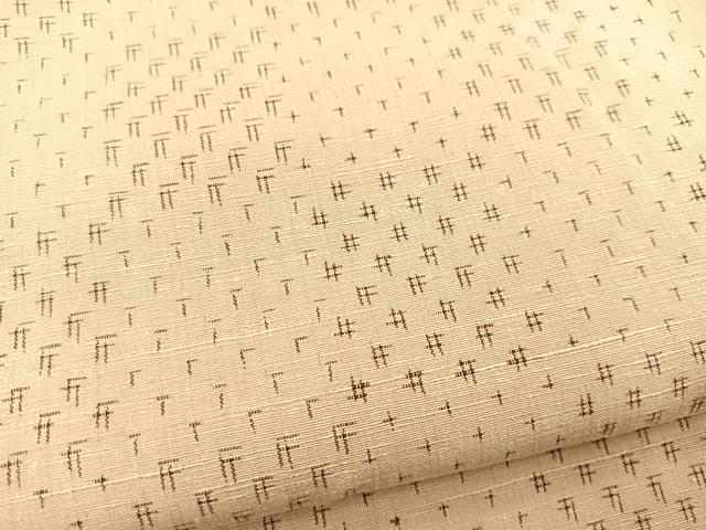 平和屋着物■上質な紬 井桁市松文様 正絹 逸品 BAAX3448yc