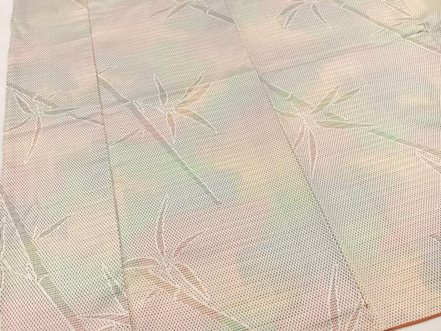 平和屋着物■上質な紬 笹竹文 正絹 逸品 BAAX3474yc