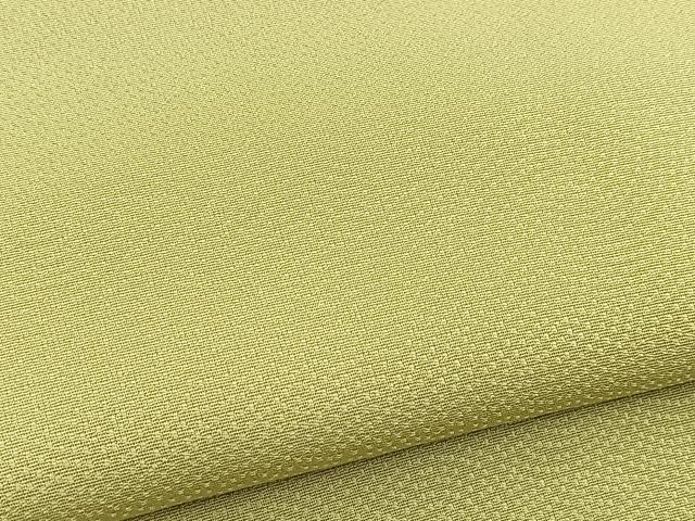 平和屋着物■上質な色無地 鮫小紋柄地紋 柳茶色 正絹 逸品 BAAX3489yc