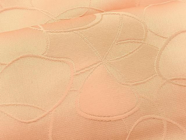 平和屋着物●上質な色無地 花尽くし地紋 甚三紅色 正絹 逸品 未使用 BAAX3503yc