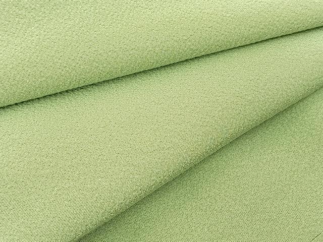平和屋着物●上質な色無地 山葵色 高島屋扱い 正絹 逸品 未使用 BAAX3508yc