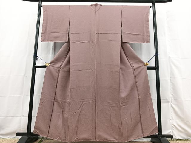 平和屋着物■上質な色無地 青白橡色 正絹 逸品 未使用 BAAX3513yc