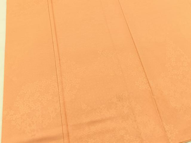 平和屋着物■上質な色無地 切嵌花地紋 肉桂色 正絹 逸品 BAAX3519yc