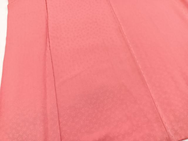 平和屋着物■上質な色無地 文字文 真朱色 正絹 逸品 BAAX3523yc