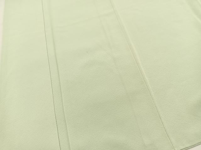 平和屋着物●上質な色無地 裏葉柳色 正絹 逸品 BAAX3525yc