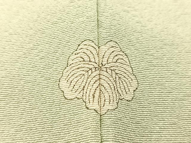 平和屋着物●上質な色無地 裏葉柳色 正絹 逸品 BAAX3525yc