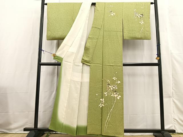 平和屋着物■訪問着 草花文 正絹 逸品 BAAX3530yc