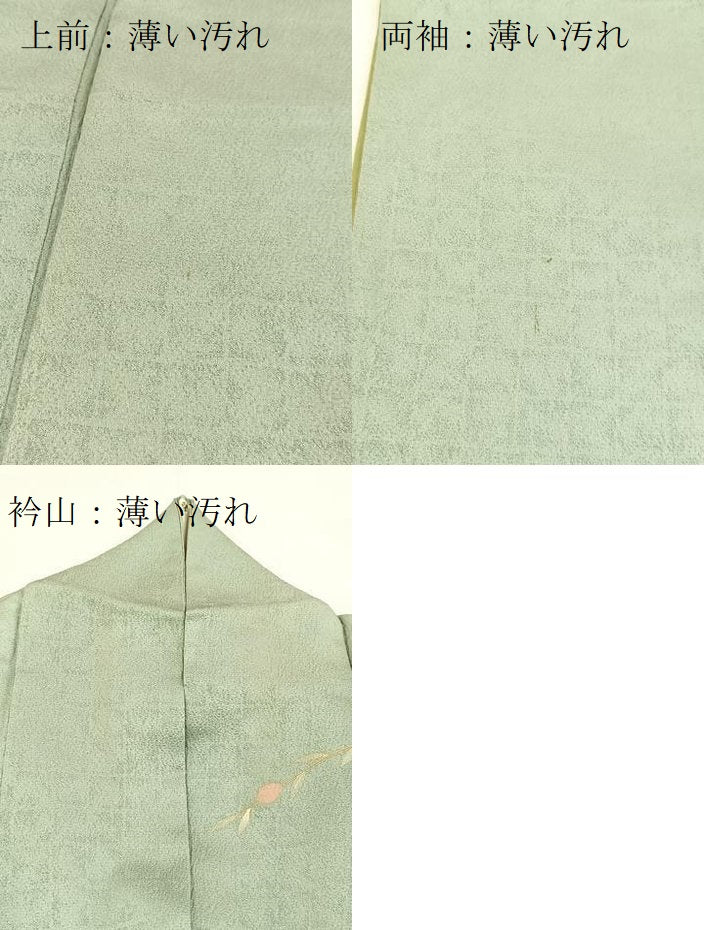 平和屋着物■訪問着 草花文 暈し染め 金彩 正絹 逸品 BAAX3567yc