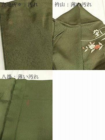 平和屋着物■訪問着 作家物 楽曲花文 暈し染め 金彩 正絹 逸品 BAAX3581yc