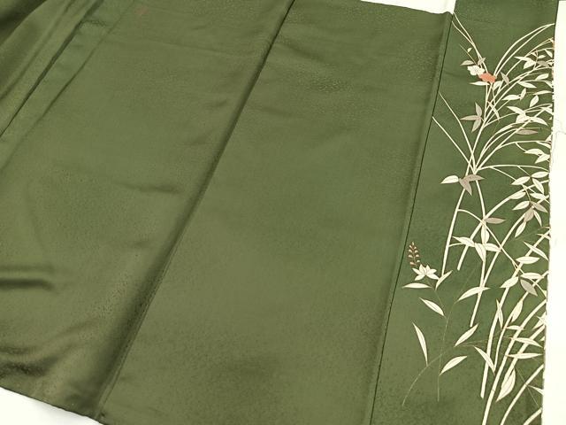 平和屋着物■訪問着 作家物 楽曲花文 暈し染め 金彩 正絹 逸品 BAAX3581yc
