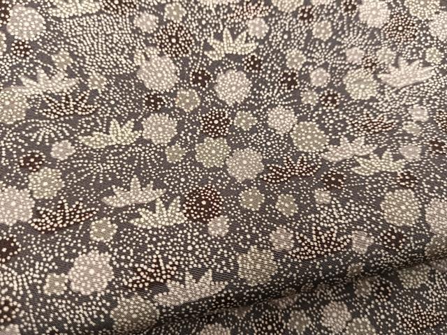 平和屋着物■上質な小紋 草花文 正絹 逸品 BAAX3595yc