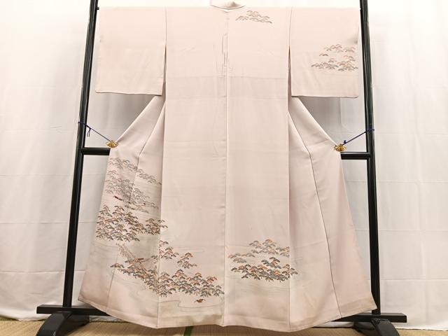 平和屋着物■訪問着 浜松文 暈し染め 金彩 正絹 逸品 BAAX3601yc