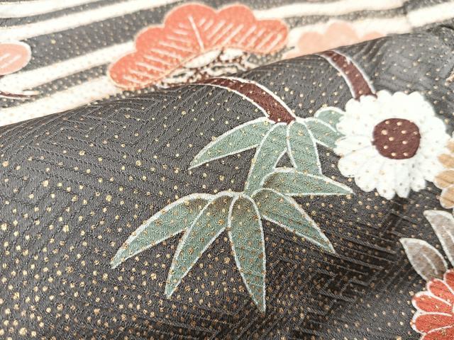 平和屋着物■豪華振袖 駒刺繍 松竹梅 風景文 暈し染め 金彩 正絹 逸品 BAAX3607yc