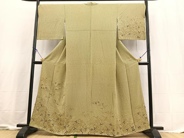 平和屋着物■訪問着 螺鈿 草花文 金彩 正絹 逸品 BAAX3610yc