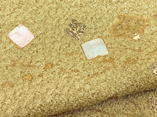平和屋着物■訪問着 螺鈿 草花文 金彩 正絹 逸品 BAAX3610yc