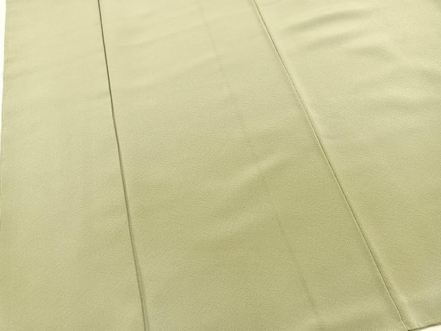 平和屋着物■上質な色無地 青磁鼠色 正絹 逸品 BAAX3648yc