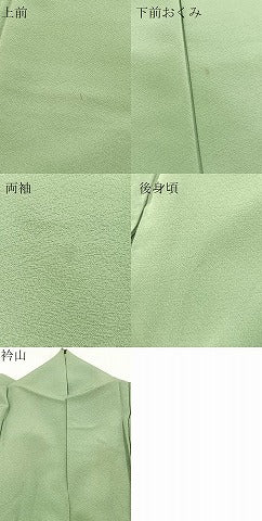 平和屋着物●上質な色無地 青白橡色 正絹 逸品 BAAX3658yc