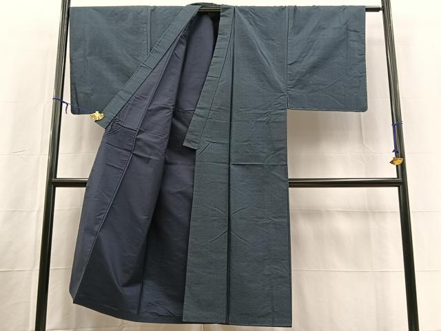 平和屋着物■男性 本場大島紬 アンサンブル 80亀甲 総詰め 正絹 逸品 BAAX3666yc