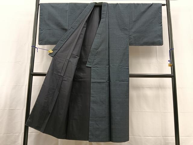 平和屋着物■男性 本場大島紬 アンサンブル 長羽織 100亀甲 総詰め 正絹 逸品 BAAX3673yc