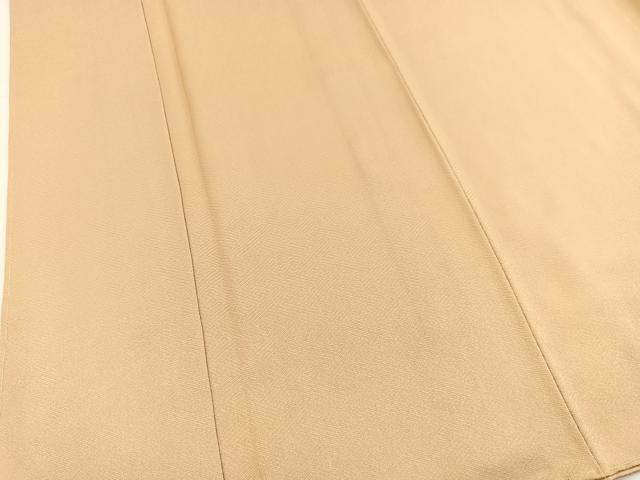 平和屋着物■上質な色無地 紗綾形地紋 肌色 正絹 逸品 未使用 BAAX3684yc