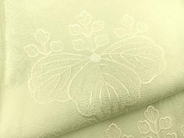 平和屋着物■豪華色留袖 色無地 総刺繍 五三桐 夏虫色 やまと誂製 正絹 逸品 未使用 BAAX3722yc